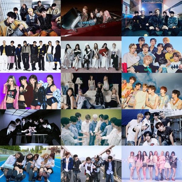 [사진 제공 = '더팩트 뮤직 어워즈(TMA)' 조직위원회, JYP엔터테인먼트(넥스지·스트레이 키즈·엔믹스), 더블랙레이블(미야오), KOZ엔터테인먼트(보이넥스트도어), 스타쉽엔터테인먼트(아이브·키키), F&F엔터테인먼트(아홉), SM엔터테인먼트(에스파·엔시티 위시·하츠투하츠), 빌리프랩(엔하이픈), 웨이크원(제로베이스원), 언코어(클로즈 유어 아이즈), 플레디스엔터테인먼트(투어스) - 팀명 가나다순]