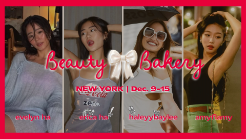 왼쪽부터 에블린 하(Evelyn Ha), 에리카 하(Erica Ha), 헤일리베일리(Haleyybaylee), 에이미(Amy Flamy) 