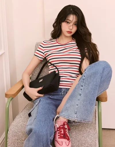 타미 진스, 글로벌 앰버서더로 발탁된 장원영과 함께한 2025년 싱그러운 여름 화보 공개