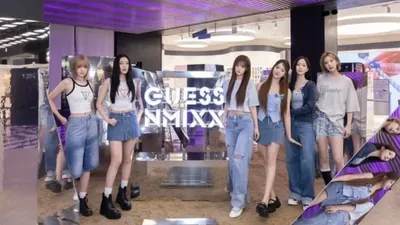 엔믹스X게스 팝업 스토어 화제! 6인6색 매력 선보여