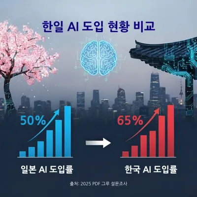 한국, 일본보다 ChatGPT·Gemini 등 AI 활용 확산 빨라