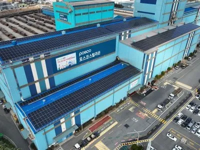 포스코스틸리온, 태양광 발전 설비 구축 완료로 2050 탈탄소 목표 가속...연간 전력 사용량의 약 6.0%~6.5%를 재생에너지로 대체