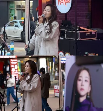 ‘미스트롯4’ 정혜린, 홍대 메인거리 버스킹 “따뜻한 응원에 보답”