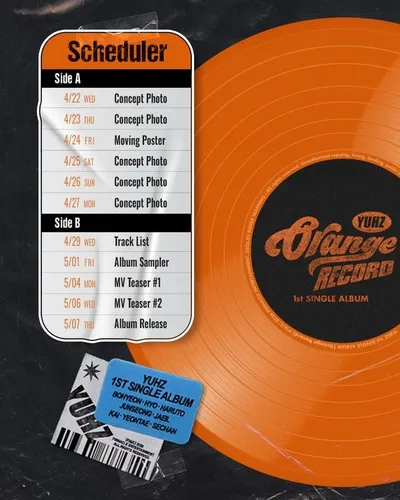 YUHZ(유어즈), 5월 7일 첫 번째 싱글 'Orange Record'로 정식 데뷔 확정!