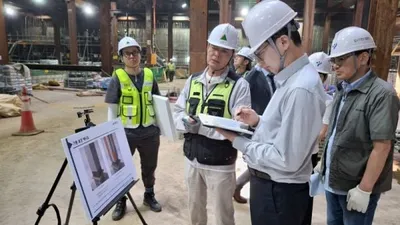 김형곤 더불어민주당 강남구청장 후보, GTX-A 삼성역 구간 철근 누락 등 시공 오류 현장 방문