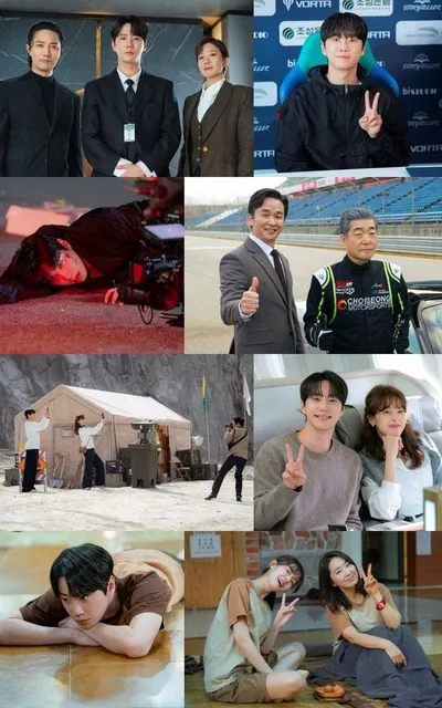 '신입사원 강회장' 이준영-이주명-전혜진-진구, 카메라 밖에서는 무해함 가득! 웃음꽃 만발 비하인드 사진에 훈훈함 배가!