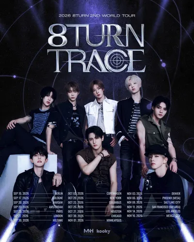 8TURN(에잇턴), 월드투어 하루 앞두고 깜짝 신곡 선물…오늘(14일) ‘BESAME’ 발매